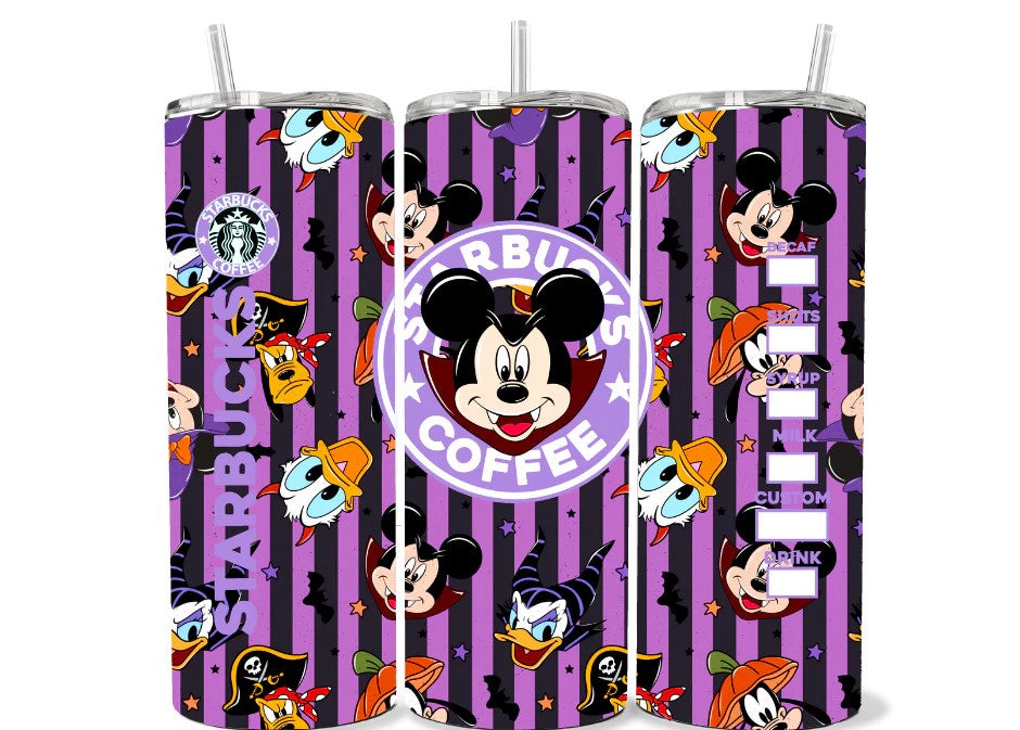 Purple Mouse Spooky Bucks 20oz Tumbler