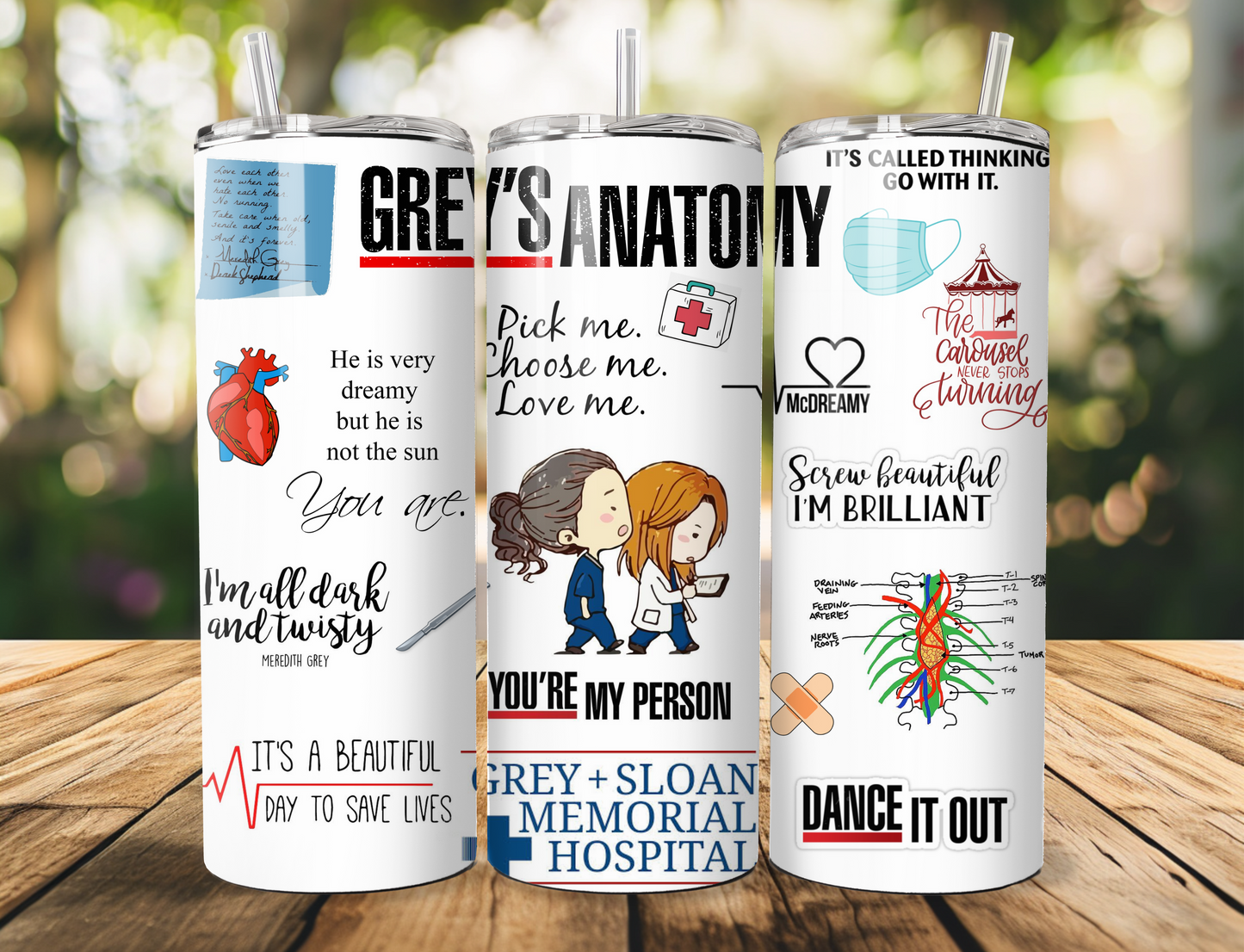 Grey's Anatomy 20oz Tumbler