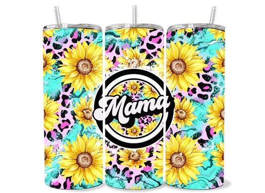 Mama Sunflowers 20oz Skinny Tumbler