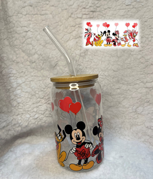 Mickey Mouse 16oz Glass Cup