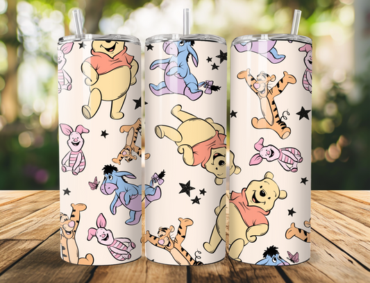 Yellow Bear & Friends 20oz Tumbler