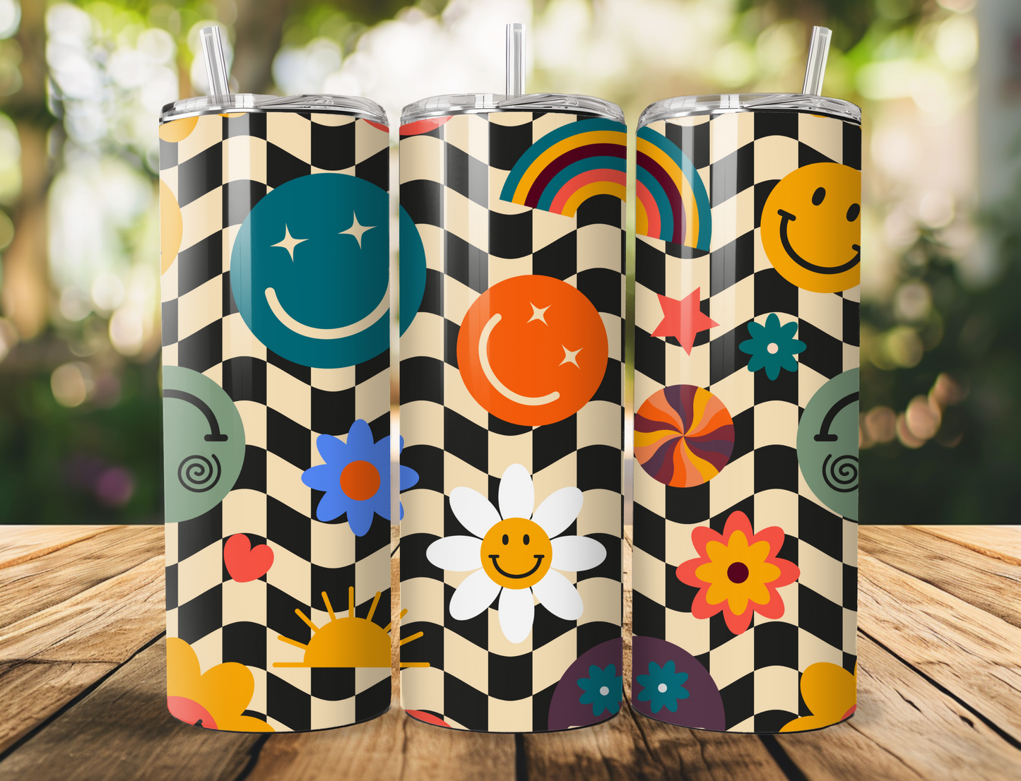 Retro Smiley 20oz Tumbler